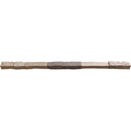 Ekena Millwork 48"W x 2"D x 2"H Universal Trim Sill for StoneWall Faux Stone Siding Panels, Smokey Ridge PNUTS02X48SR